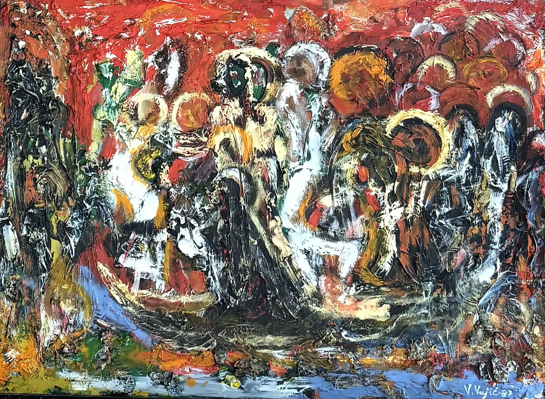Vesko Vujić — portrait study, dense tonal ground, Early Years, Work 5