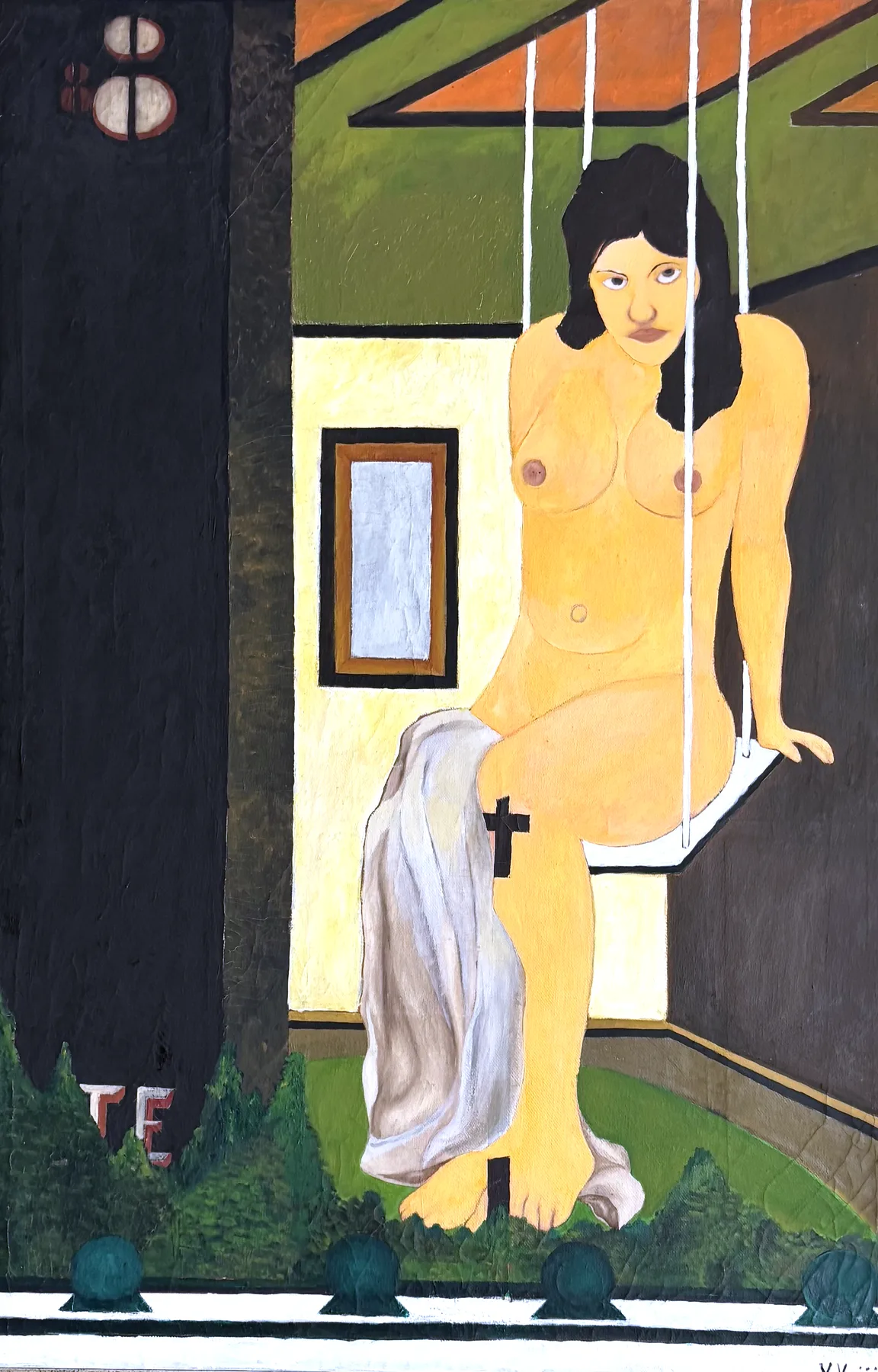 Vesko Vujić — figure in repose, spatial tension, Early Years, Work 9