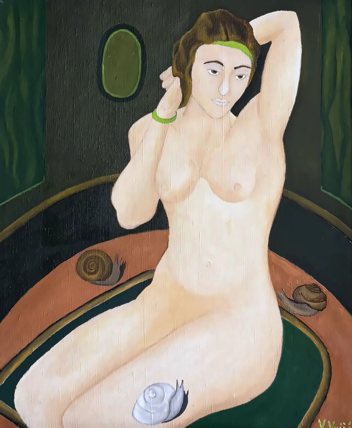 Vesko Vujić — upright form, inner contemplation, dark field, Early Years, Work 10