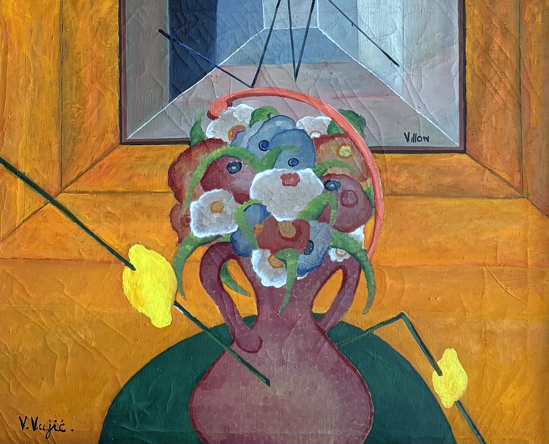 Vesko Vujić — dramatic silhouette, vertical composition, Early Years, Work 13