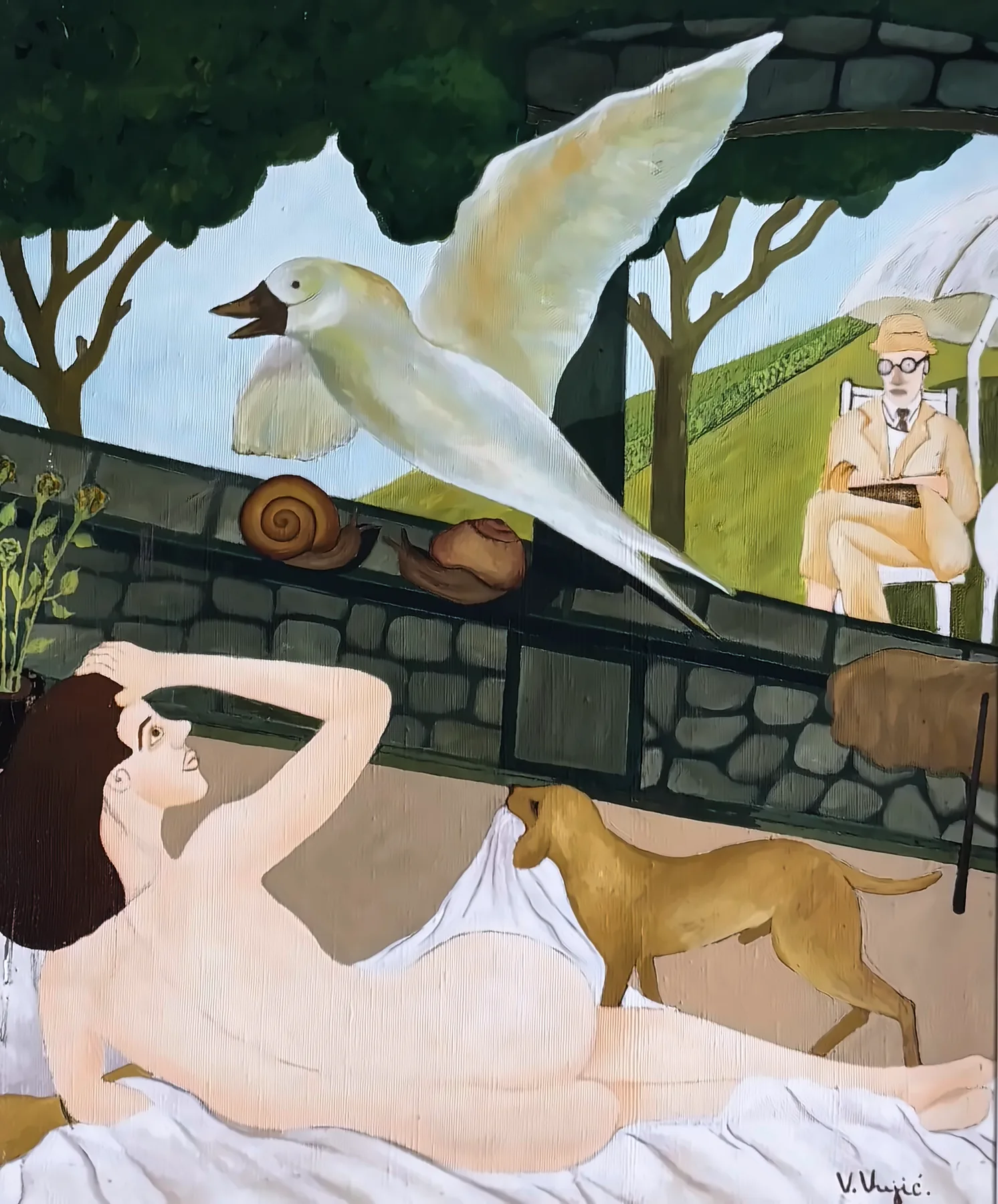 Vesko Vujić — seated form, psychological depth, Early Years, Work 19