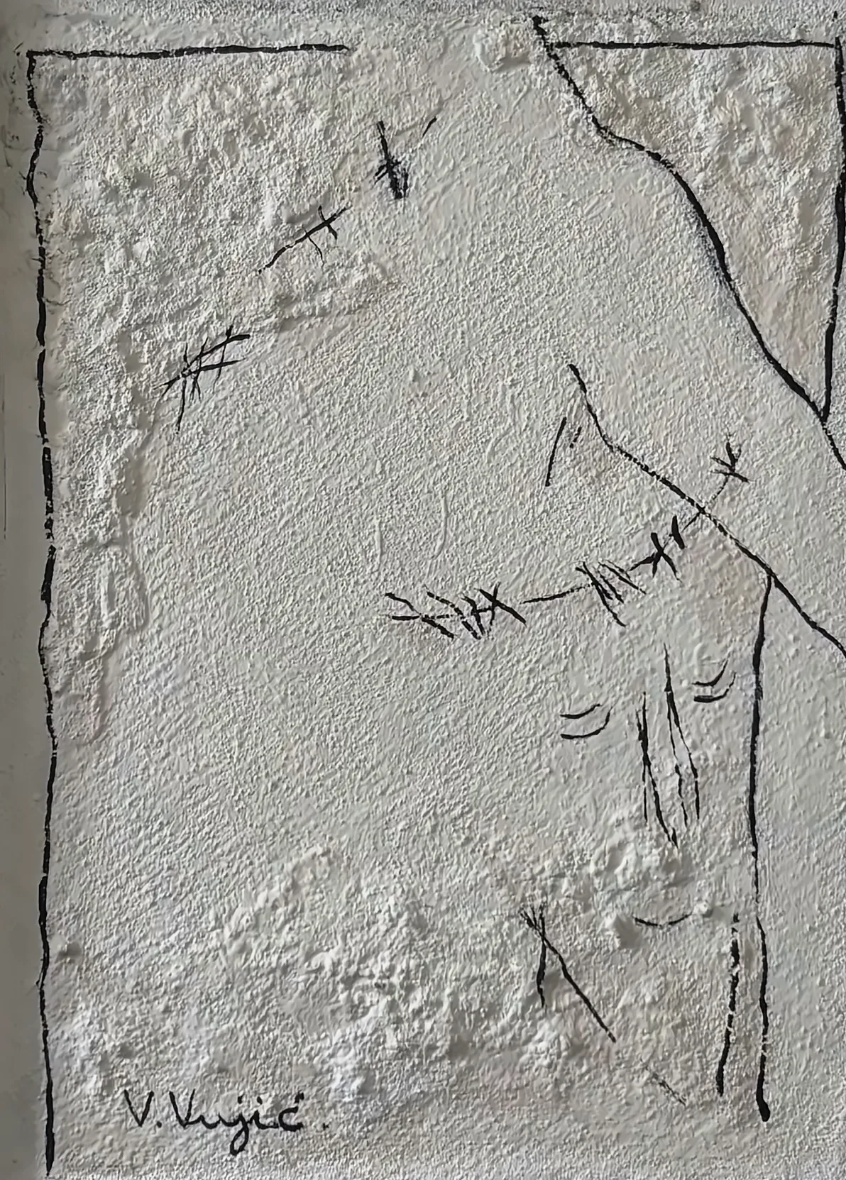 Vesko Vujić — half-figure, psychological weight, minimal, Recent Works, Work 56