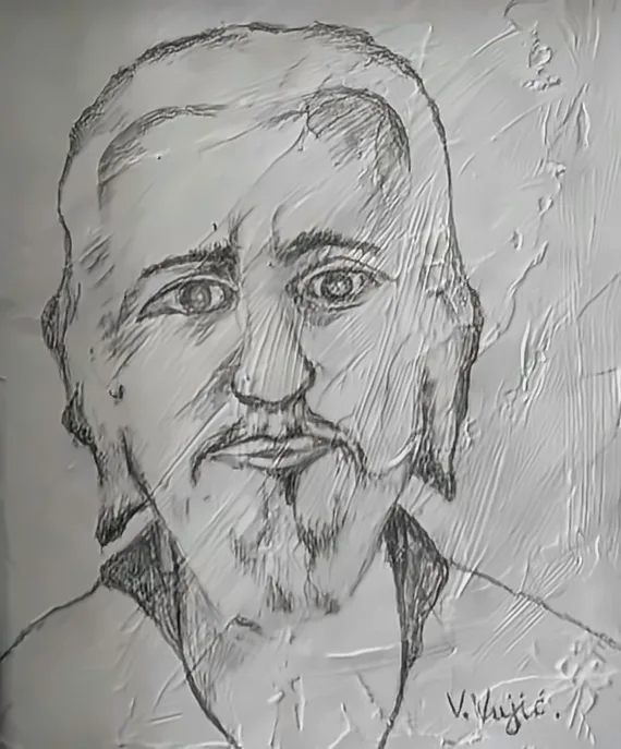 Vesko Vujić — minimal portrait, psychological presence, Recent Works, Work 85