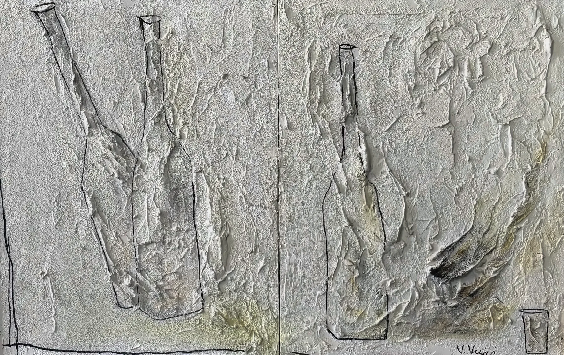Vesko Vujić — figurative reduction, inner stillness, Recent Works, Work 91