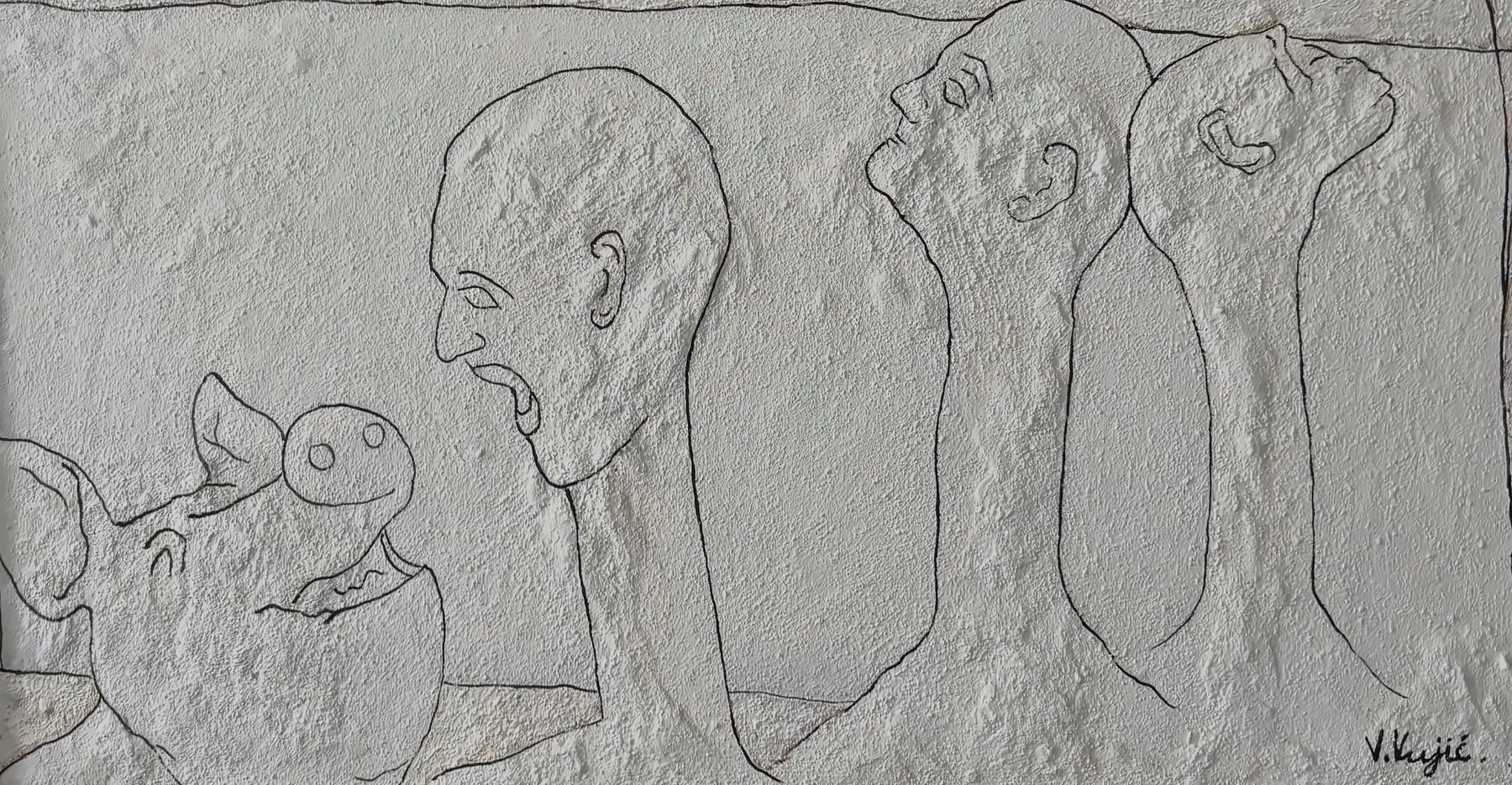 Vesko Vujić — contemplative pose, negative space, minimal, Recent Works, Work 94